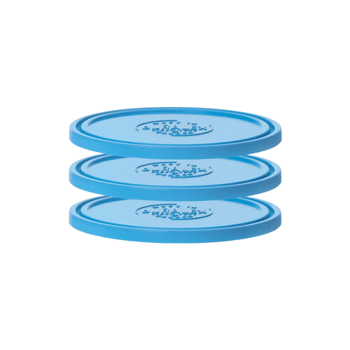 [MM]Freshbox - Lot de 3 couvercles ronds bleus