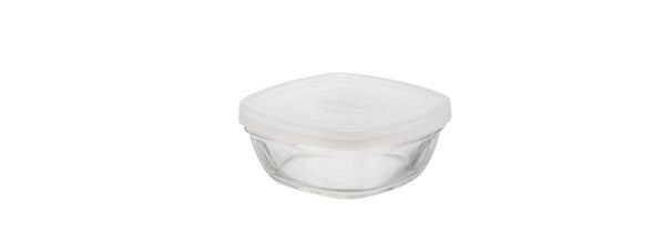 Freshbox - Boite de conservation transparente carrée avec Couvercle Translucide