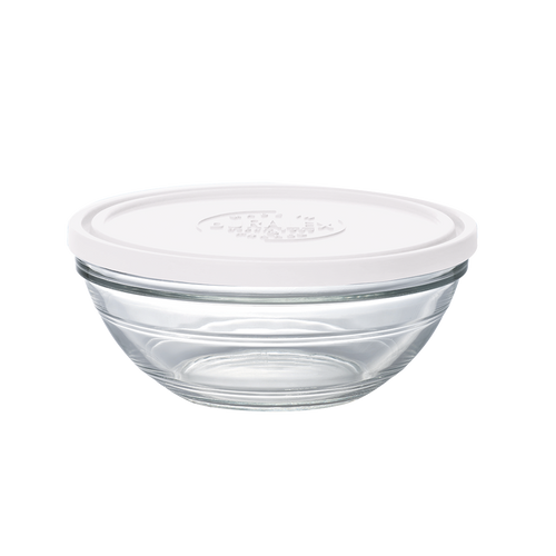Freshbox - Boite de conservation transparente ronde  avec Couvercle