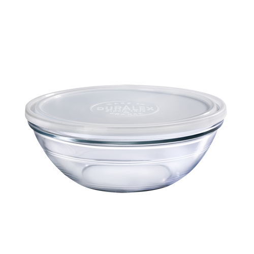 Freshbox - Boite de conservation transparente ronde  avec Couvercle