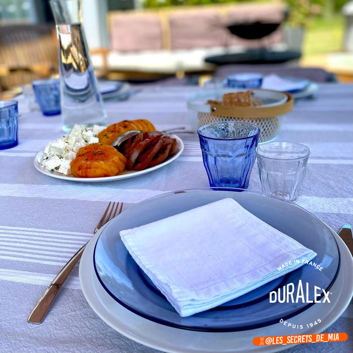 Duralex Lys assiette plate en verre coloré bleu marine 23.5cm