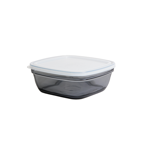 Freshbox - Boite de conservation carrée teintée masse avec Couvercle Translucide - 17 cm 1.15L