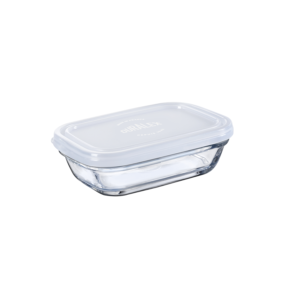 Freshbox - Boite de conservation rectangulaire couvercle blanc 39cl