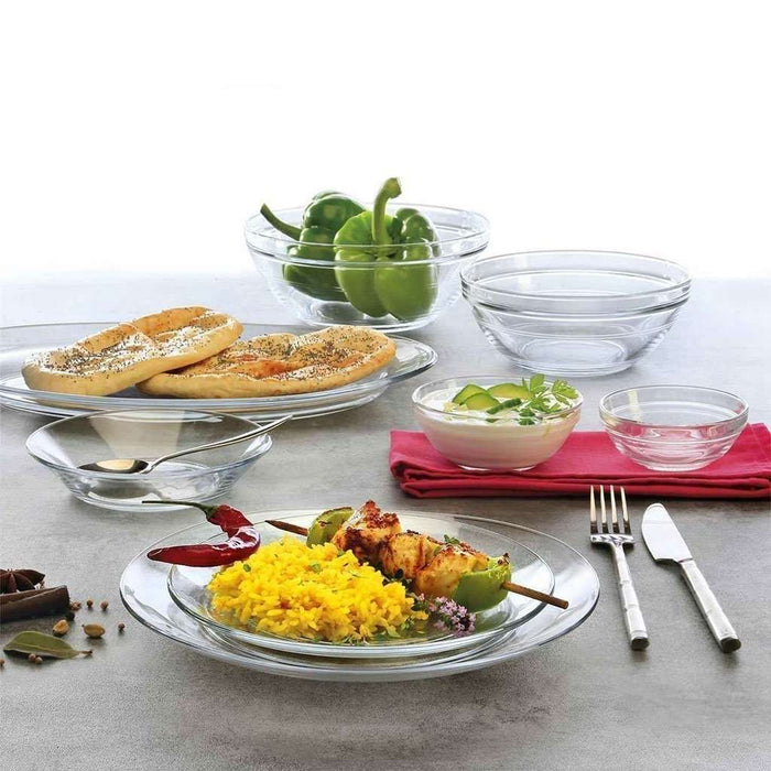 Duralex Lys - Assiette plate en verre transparent 23,5cm