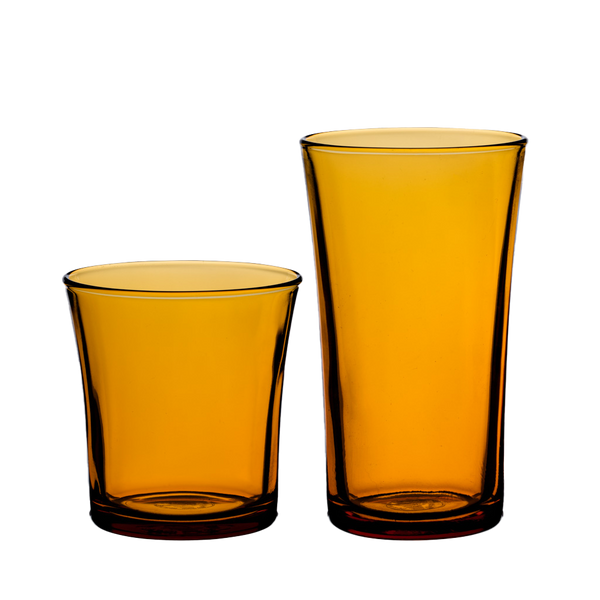 Lys - Set 12 verres - Verre bas 21 cl et verre haut 28 cl (Lot de 12)